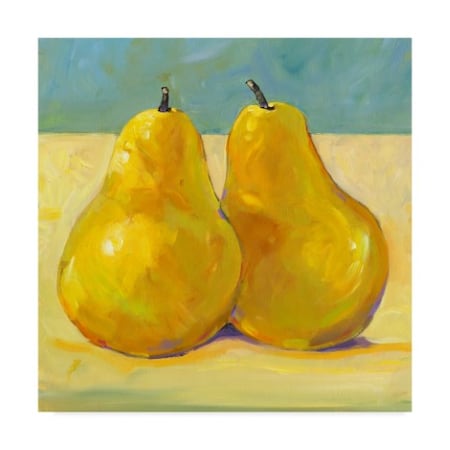 Tim Otoole 'A Pair Of Pears Painting' Canvas Art,18x18